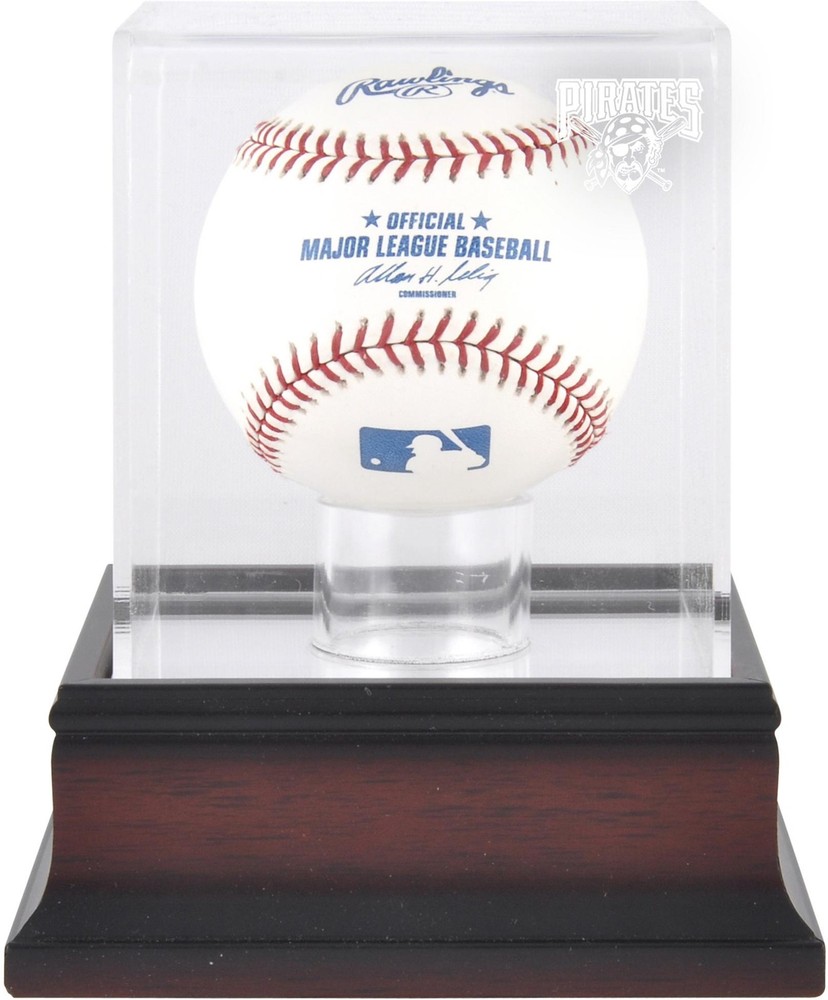 Pittsburgh Pirates Mahogany Baseball Logo Display Case