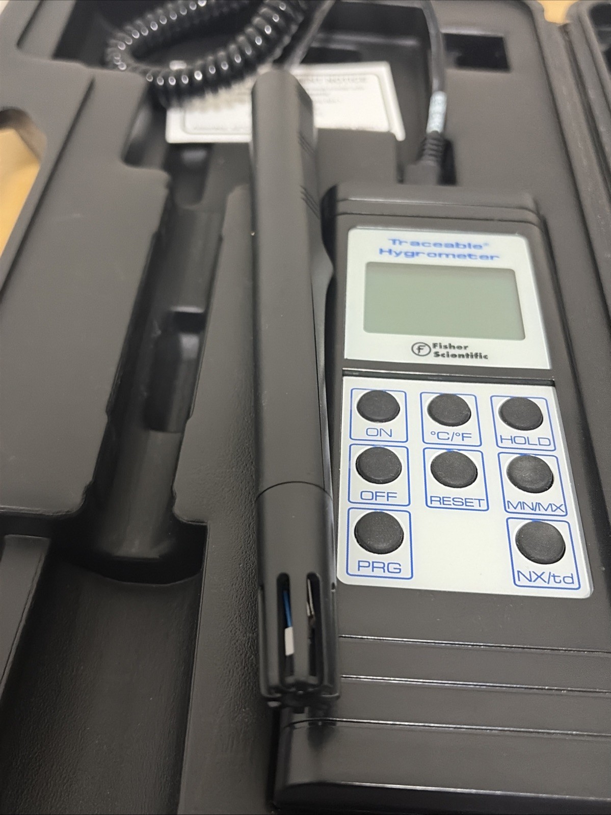 Fisher Scientific Traceable Memory Hygrometer Thermometer