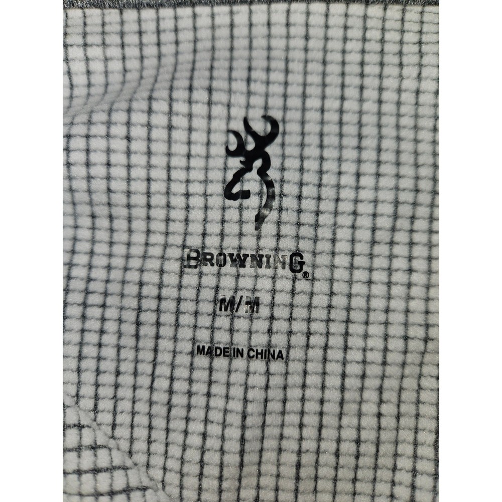 Browning men’s half zip gray size medium collar pullover (HRB)