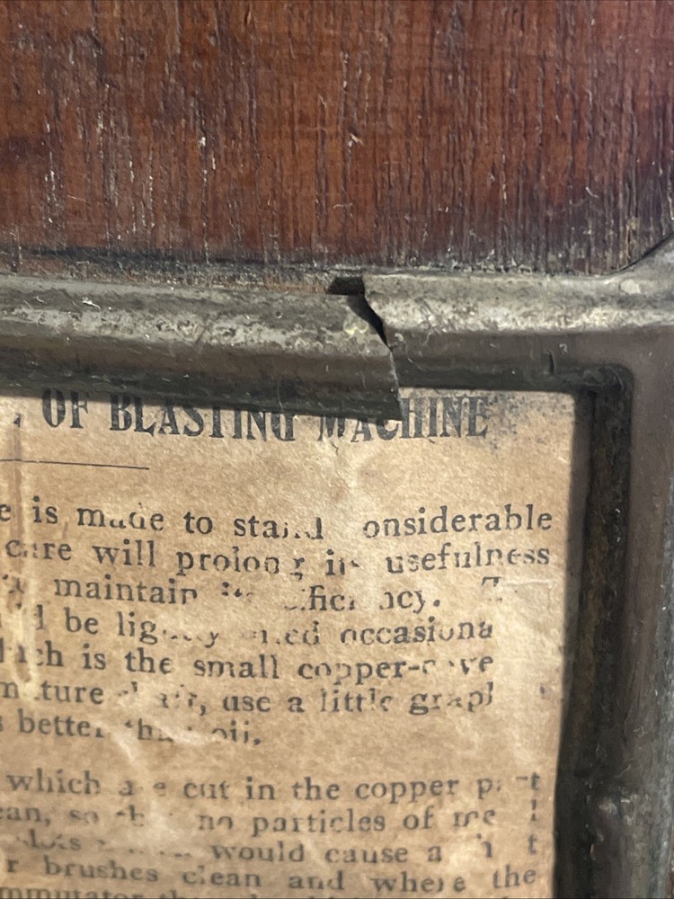 ANTIQUE ''DU PONT'' BLASTING MACHINE NO. 2