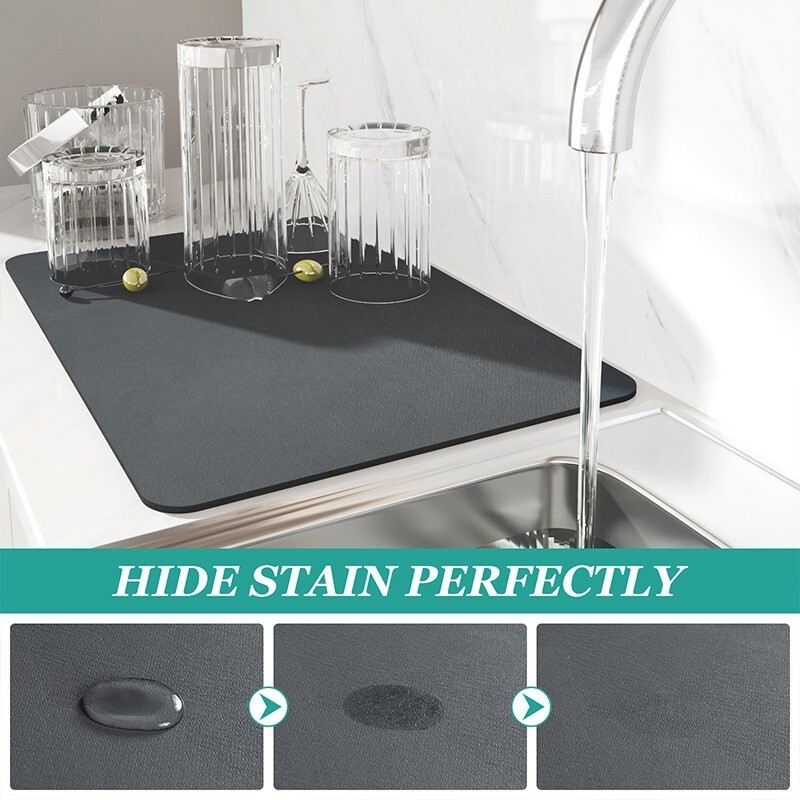 Strong Water Absorbent Coffee Pan Large Kitchen Water Absorbent Quick Drying Pad