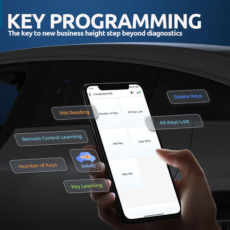 2025 TOPDON PRO Car Key Programmer Pin Code Reader All Key Lost Programming Tool