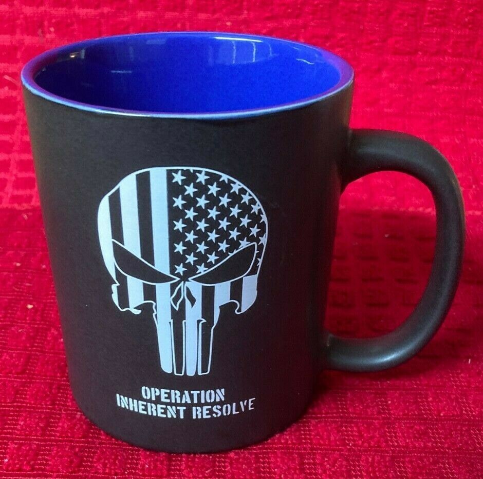 Combined Joint Task Force Operation Inherent Resolve KUWAIT Skull/flag logo MUG