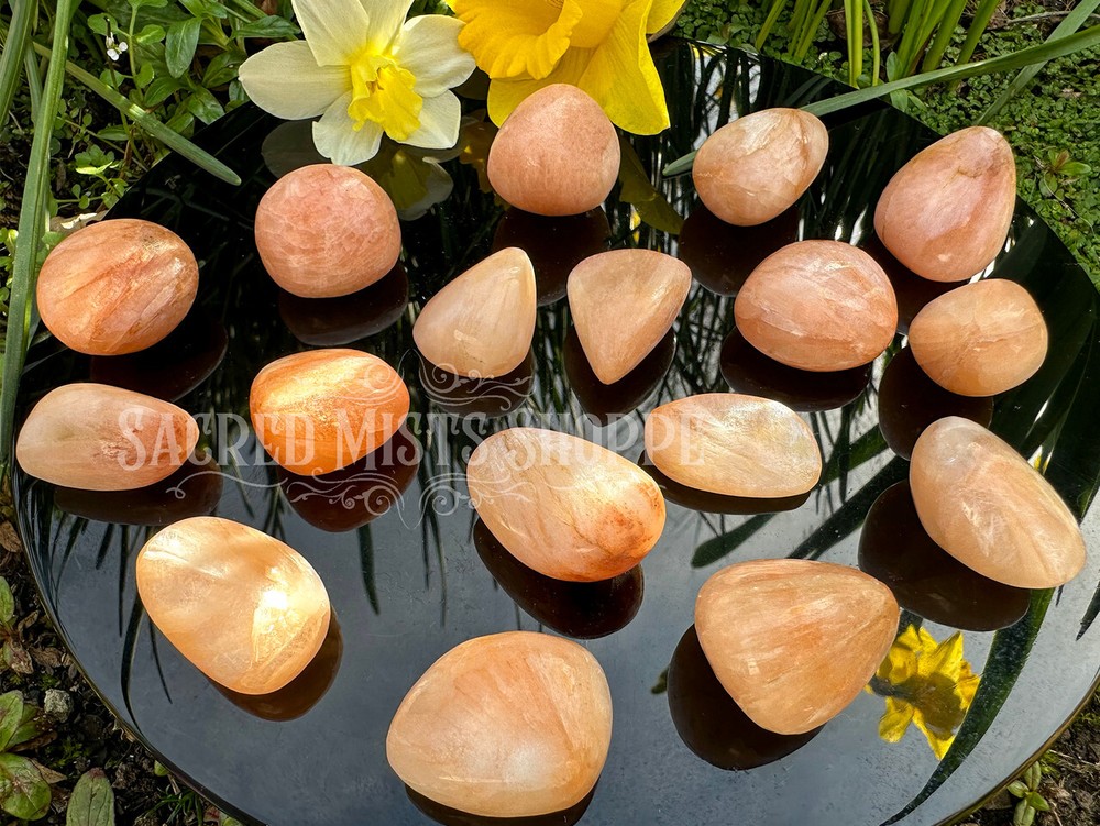 Stilbite Tumbled Crystal A+ Clear Thinking Inner Peace Auric Cleansing Intuition