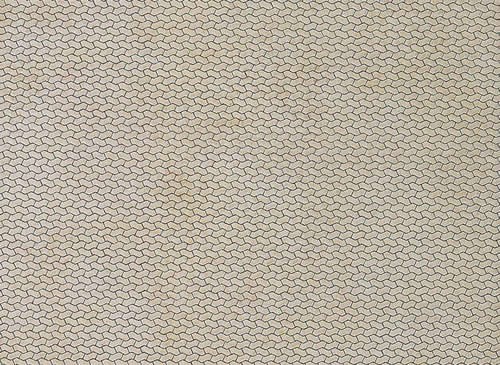 Faller 170600 HO Scale Embossed Panel Building Material Sheet -- Sidewalk