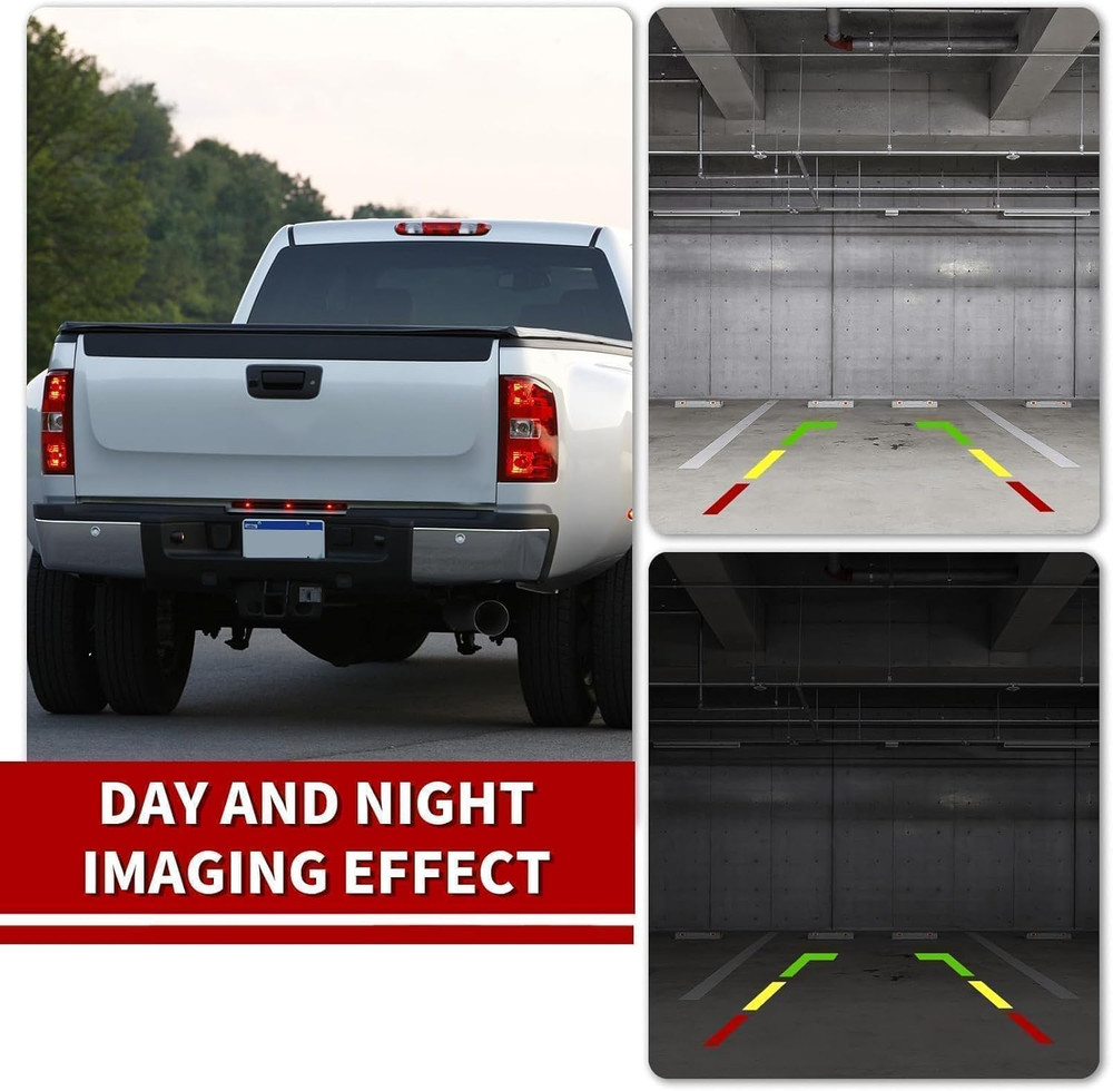 Rear View Tailgate Handle Camera Compatible with 2007-2014 Silverado/Sierra 1500