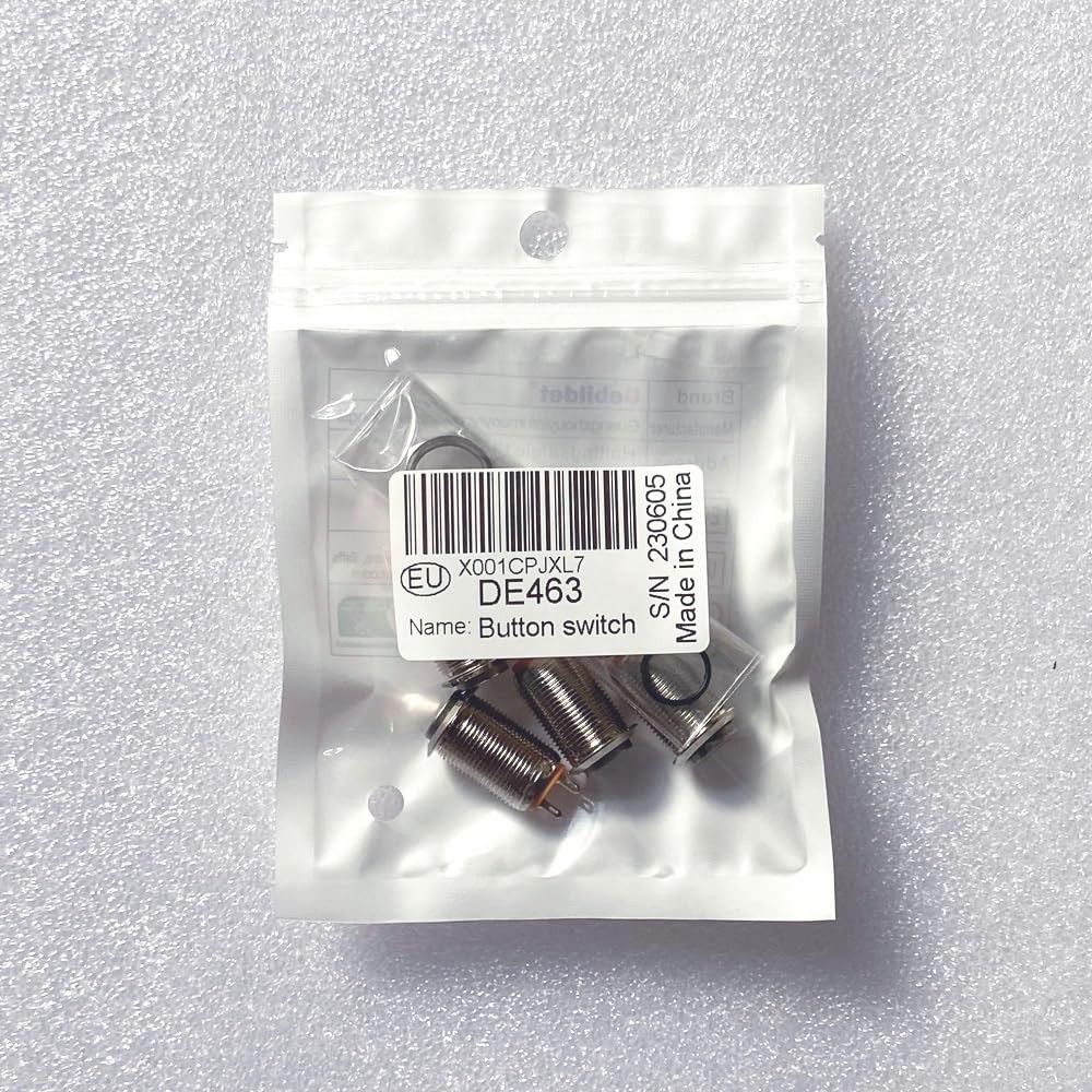 4pcs 12mm 3A 12V/24V/110V/250VAC Waterproof Push Button Switch Latching