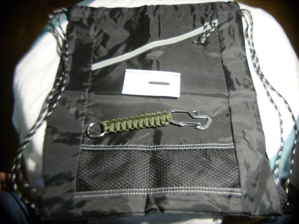 sports bag and paracord multi tool