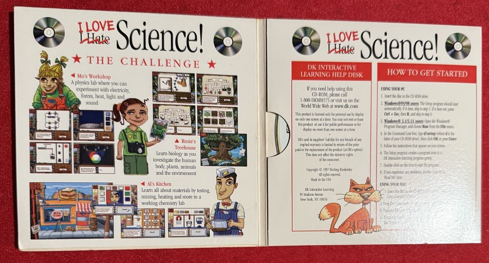 Dorling Kindersley, I Love Science, Windows 95/98, Untested