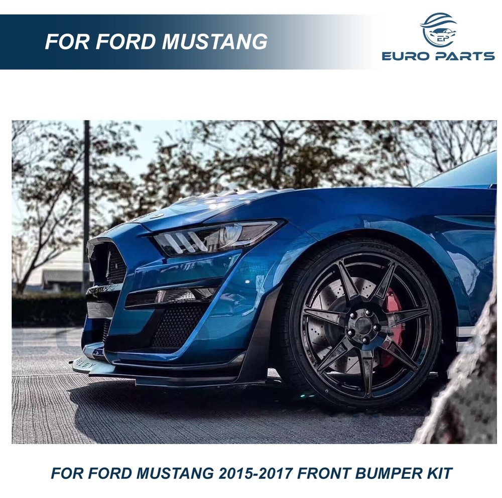 Fits 2015-2017 Ford Mustang GT500 Style Front Bumper Kit Conversion replacement