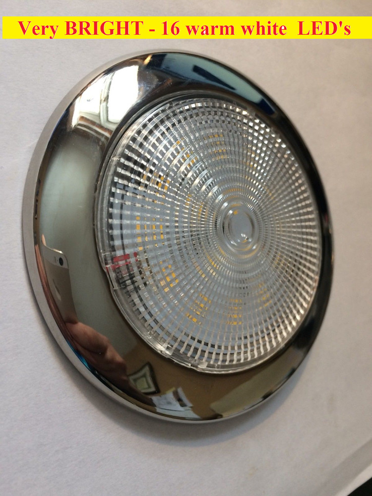Dome Light 3 3/4” Ceiling Light LED Soft warm White 16 LED’s New
