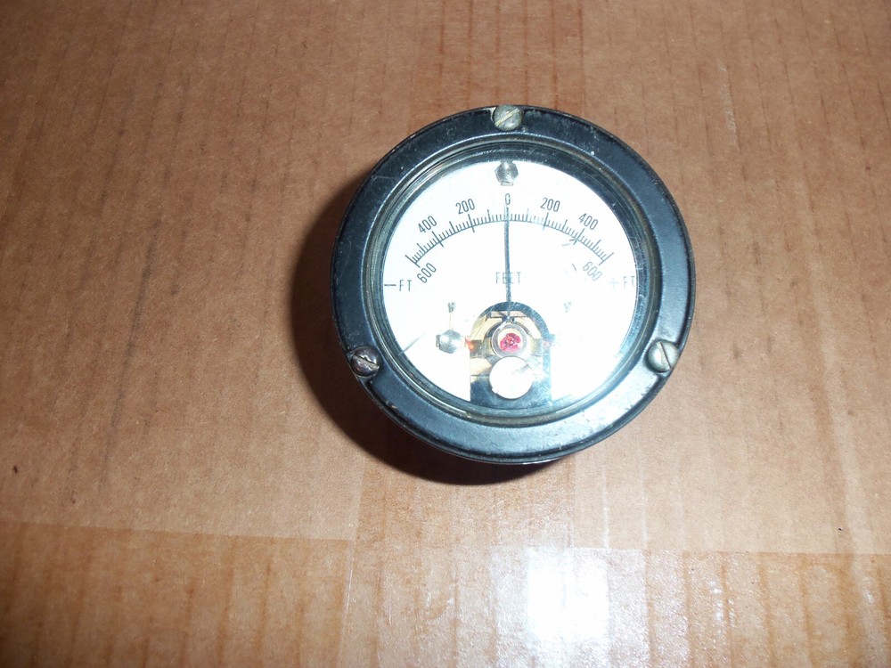 Triolab 2 inch Round DC Panel Meter 113-1420 Zero-Center Sealed Ruggedized