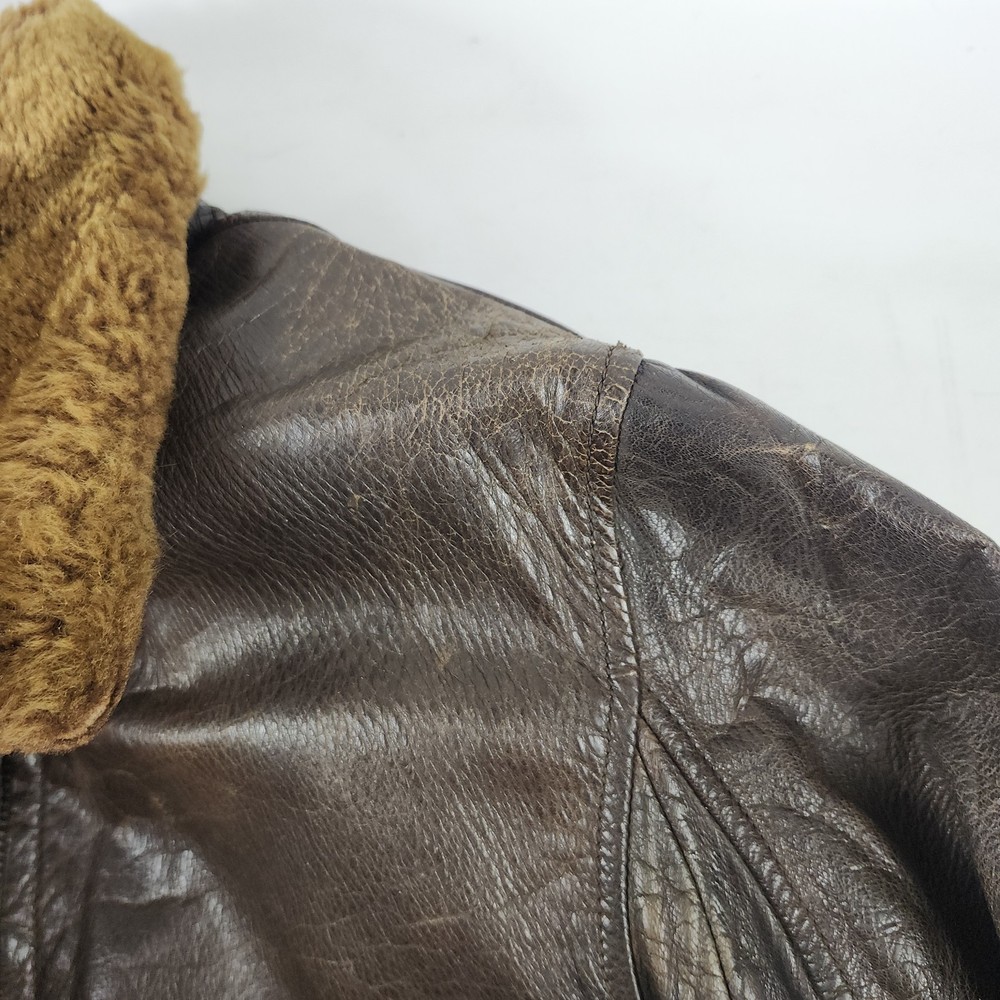 Original WWII USN Type M-422A Pilot Flight Flying Jacket Sz 38