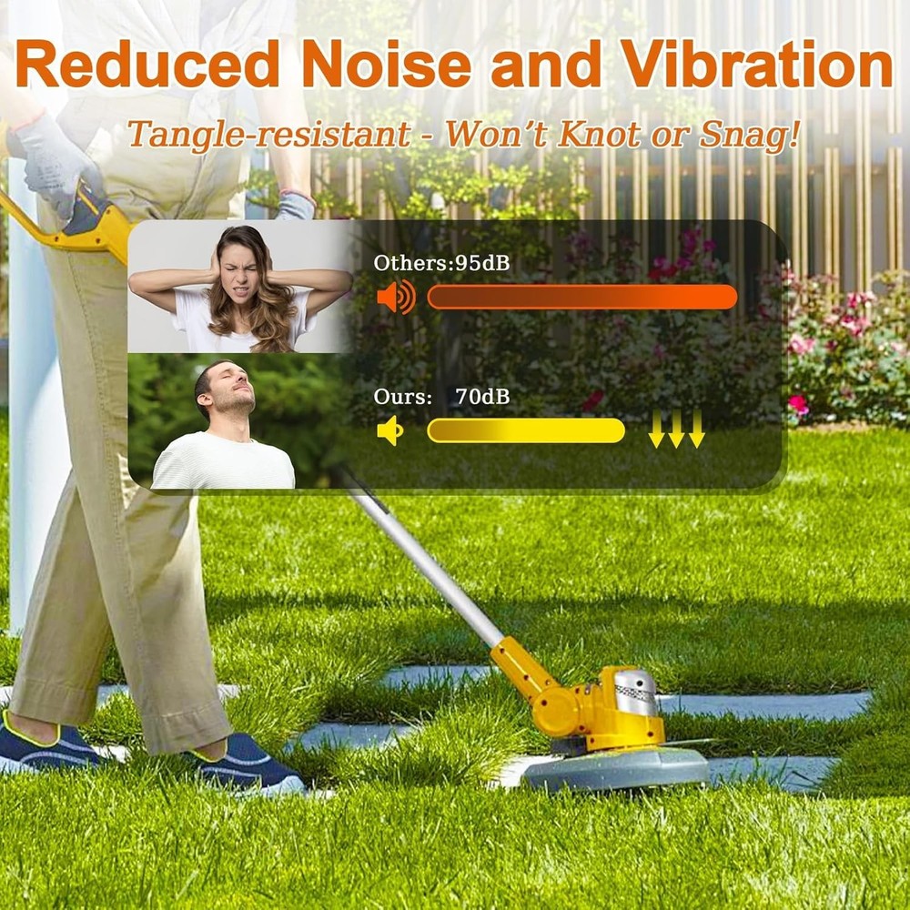 String Trimmer Line, Commercial Grade Orange Pentagon Weed Eater String, Premium