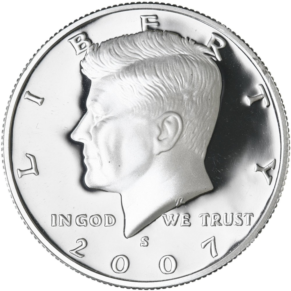 2007 S Kennedy Half Dollar Gem DCam Proof 90% Silver