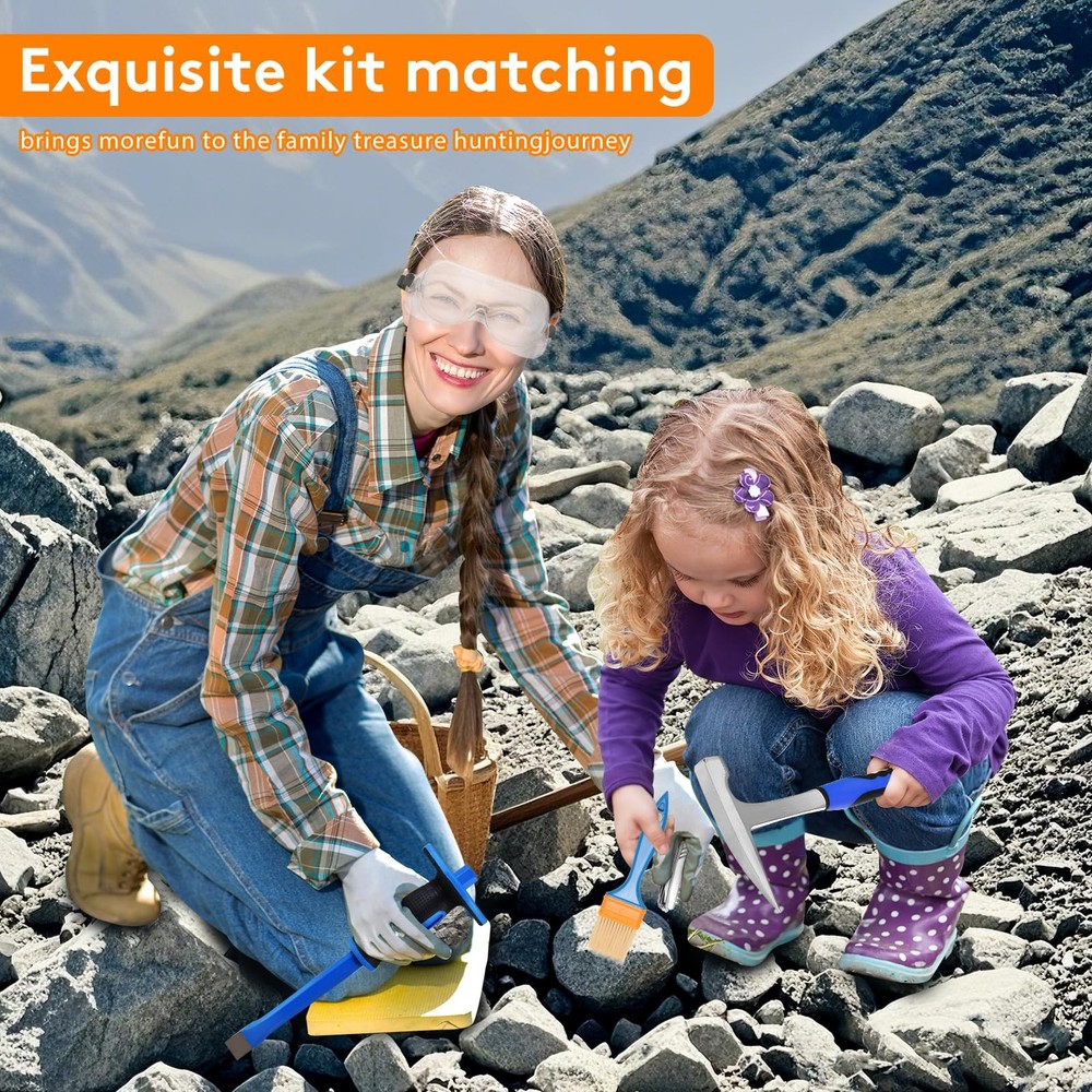 27pcs Geology tool kits，Rock mining tools，Rock hounding tools with exquisite ...