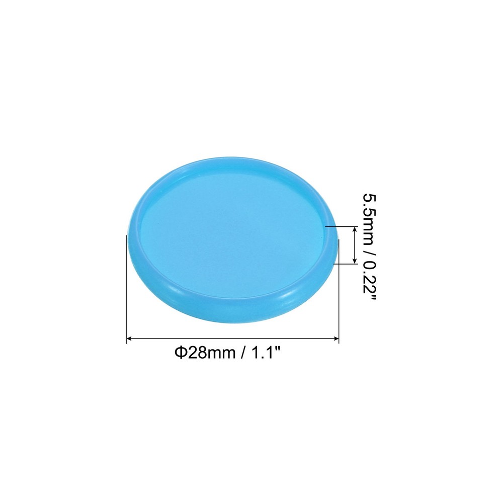 28mm Book Binding Discs 33pcs Discbound Expansion Discs Round, Blue