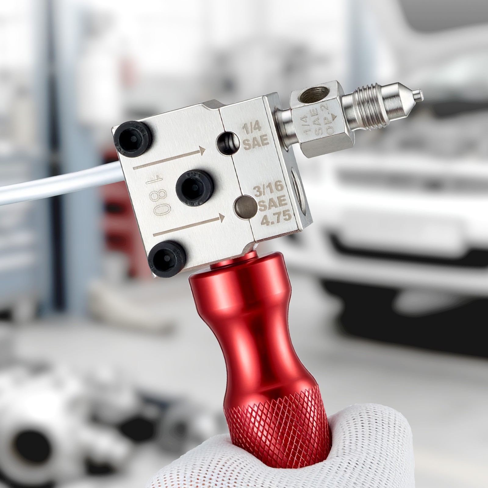 VEVOR Brake Line Flaring Tool 45° Single & Double Flare for 3/16" 1/4" Tubing