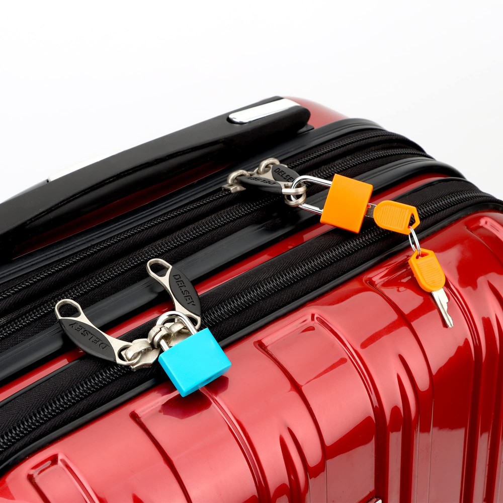 4 Pack Suitcase Locks with Keys Colorful Mini Padlocks for Backpacks Boxes