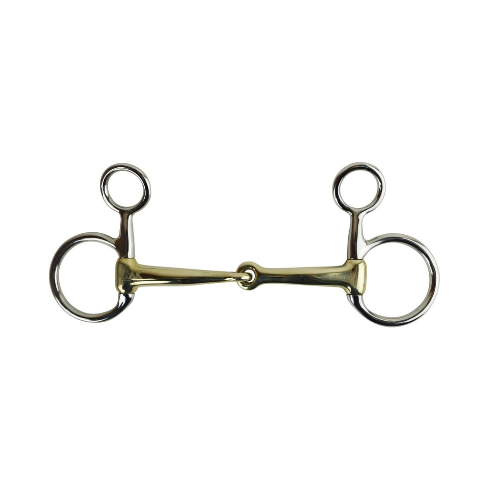 AK Hanging Cheek / Baucher Snaffle Bit in German Silver