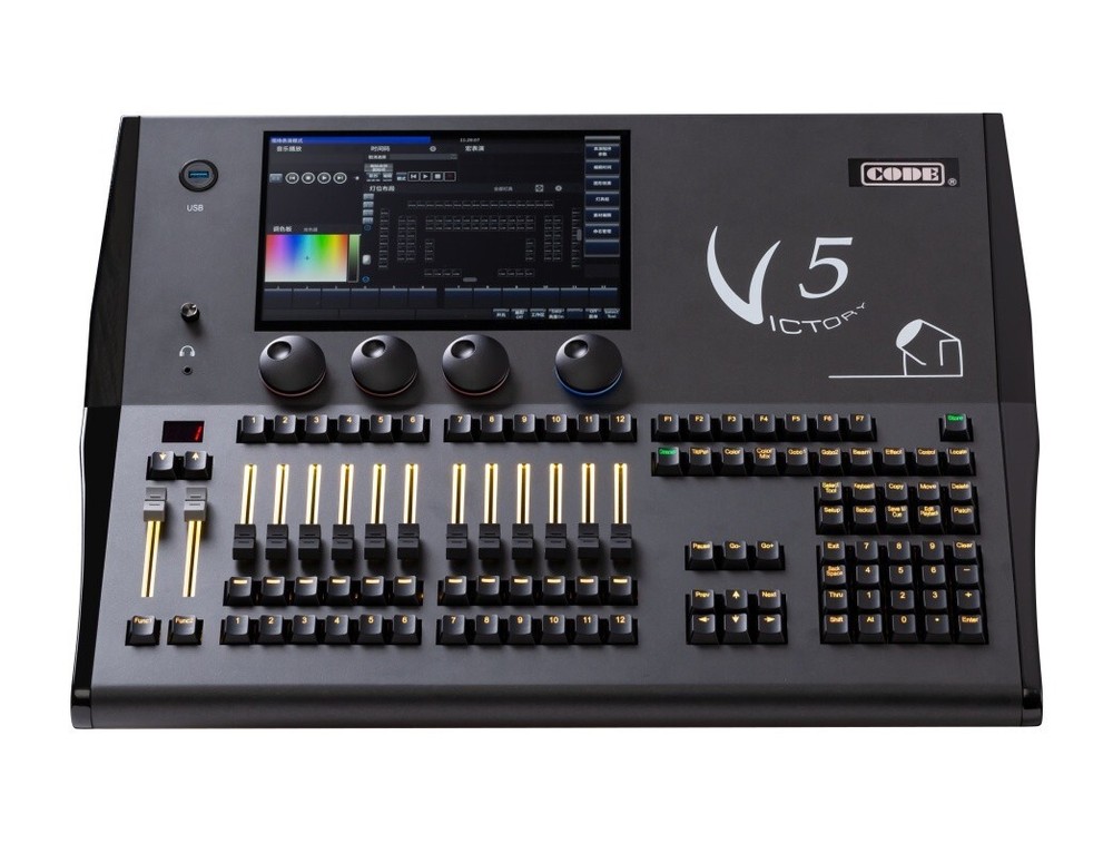 Professional Dj Dmx Code Victory 5 Lighting Console 2048CH V5 Controller/display