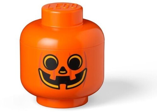 LEGO Small Stackable Storage Head, Pumpkin [New Toy] S Shirt, Brick
