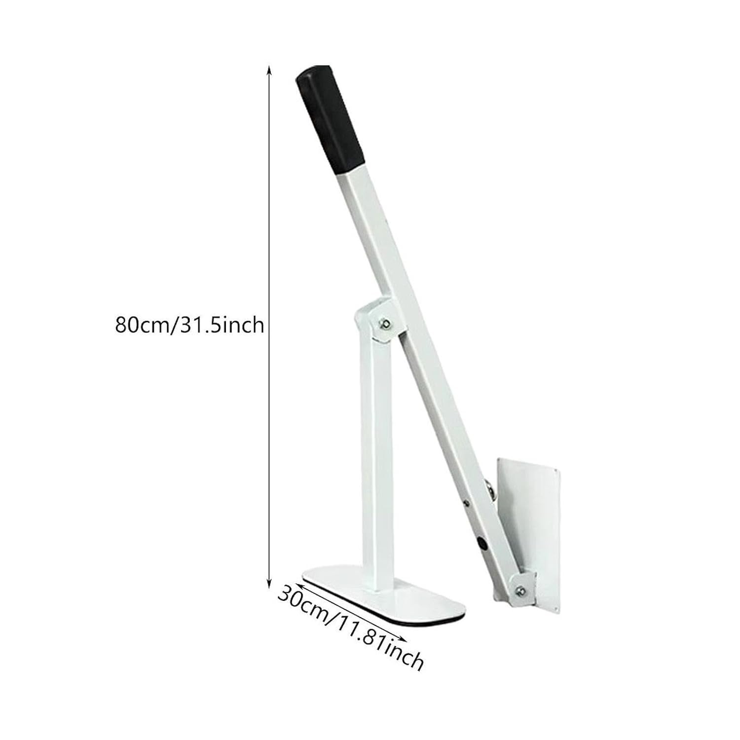 Manual Trash Compactor Garbage Compact Restaurant Wheel Bin HandTool Long Handle