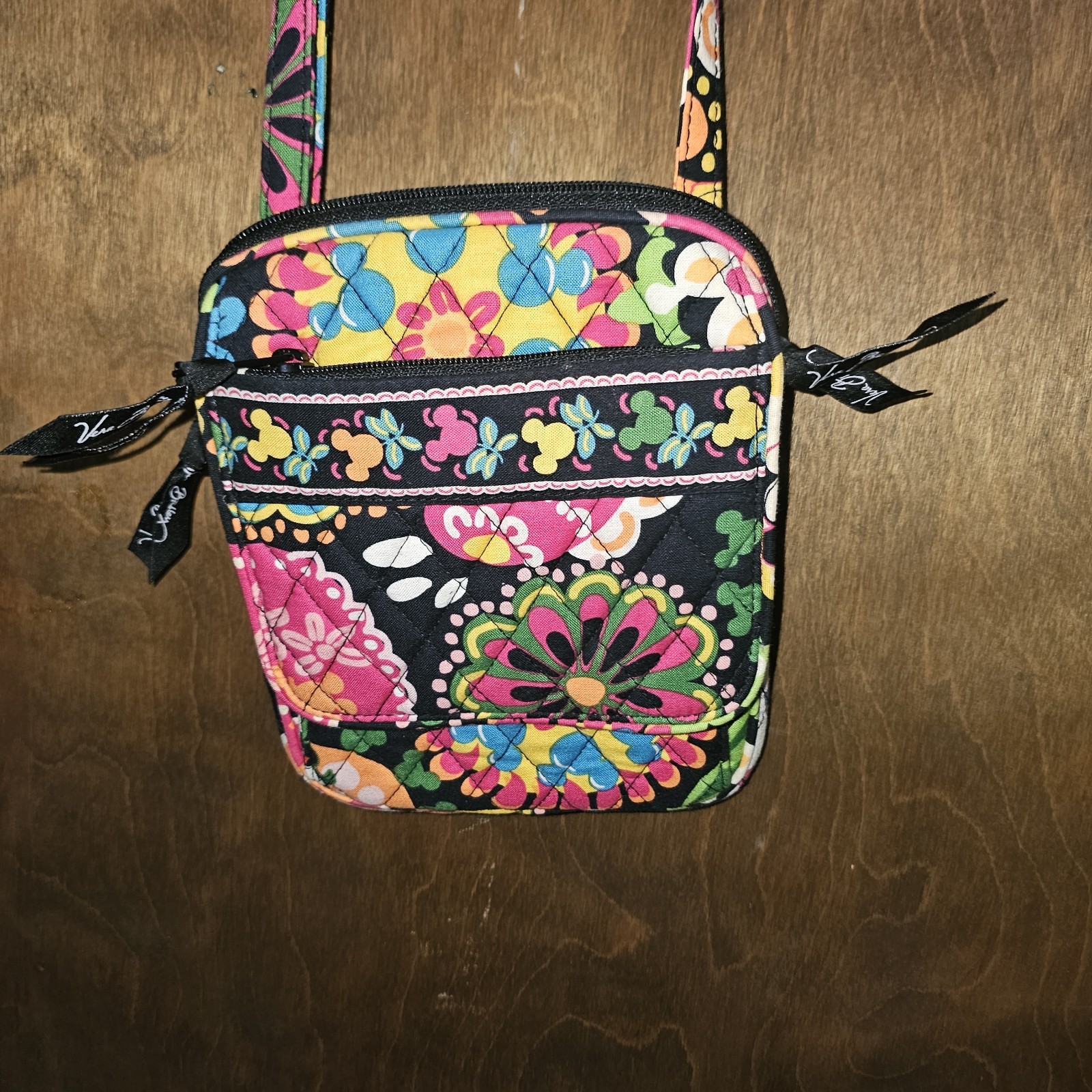 Vera Bradley Disney Parks Midnight with Mickey Mini Hipster Crossbody Purse Bag