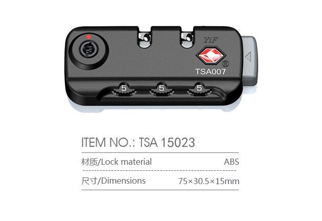 Generic Surface Mount Replacement Part TSA Combination Lock for luggage TSA15023