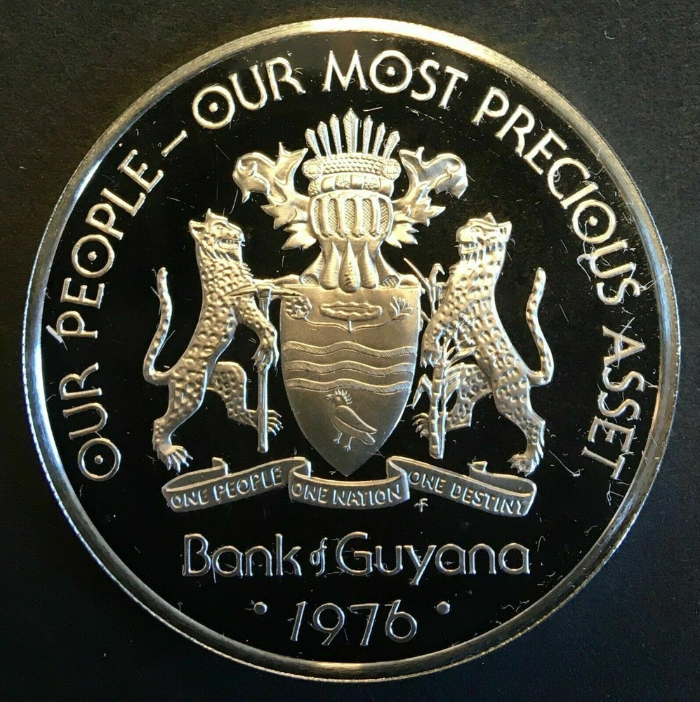1976 Guyana Proof 10C-Squirrel Monkey