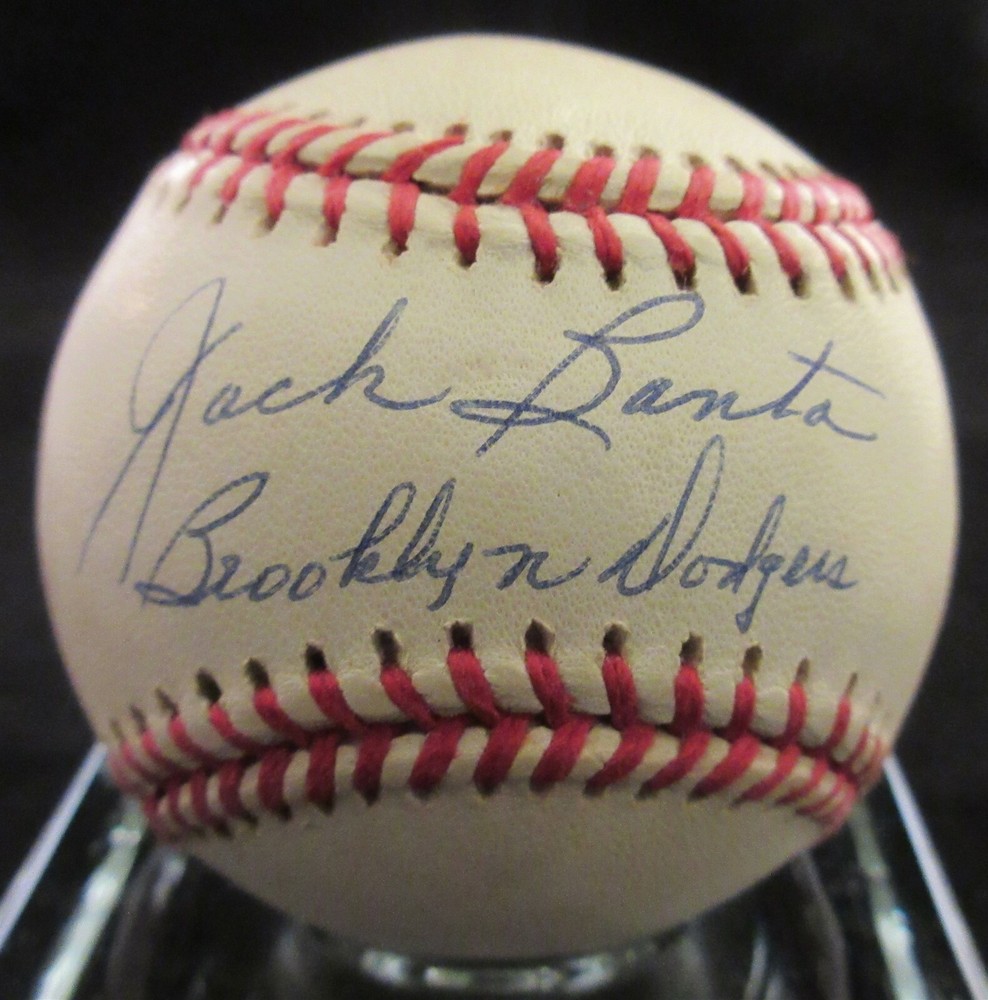 Jack Banta Brooklyn Dodgers Signed NL Baseball - Beckett BAS