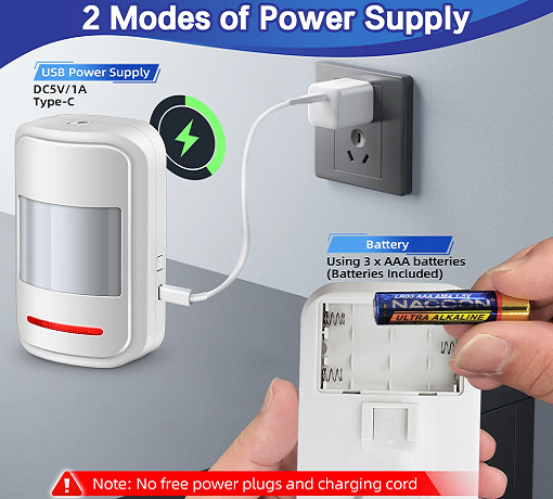 Camper-Van-Motorhome-Caravan Wireless Remote Alarm Security Entry Motion Sensor