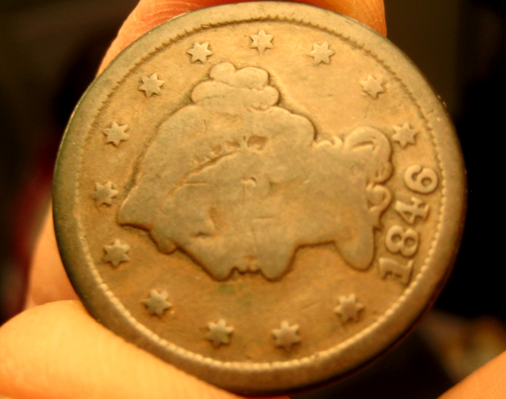 1846 LARGE CENT ~ Small Date ~ Good