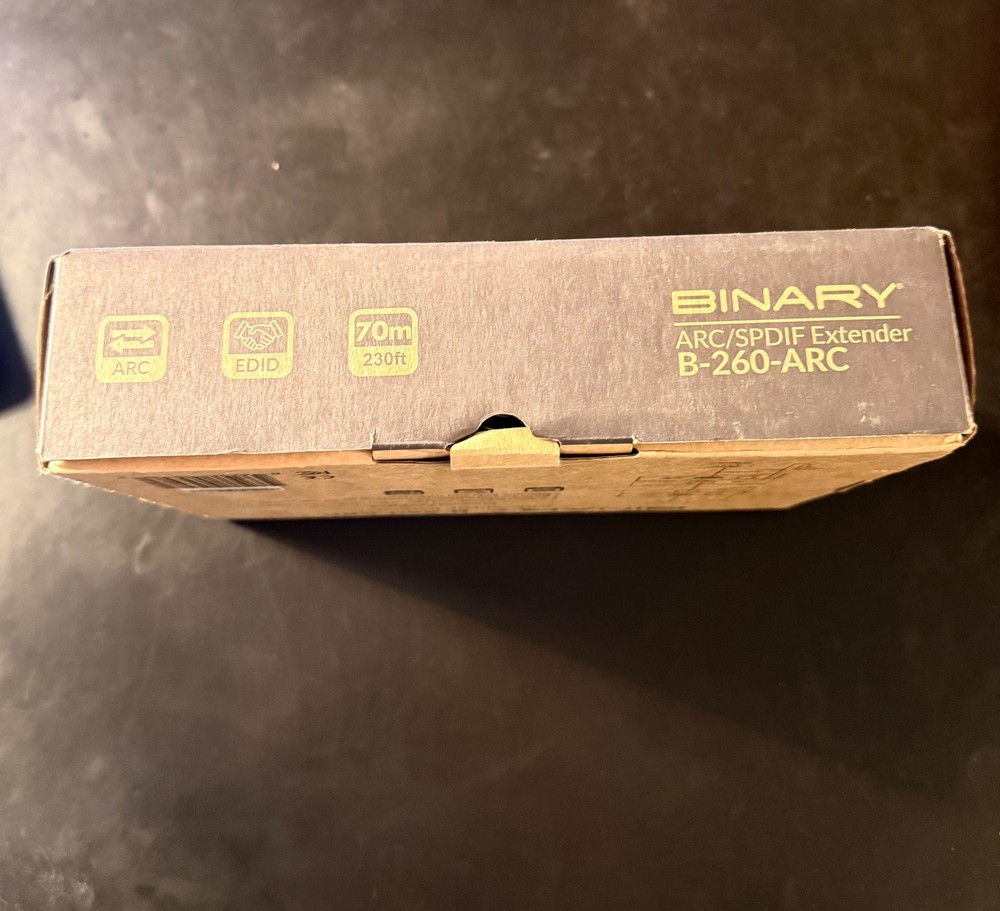 BINARY B-260-ARC AUDIO RETURN EXTENDER FOR HDMI ARC & SPDIF IN - (NEW-OPEN BOX)