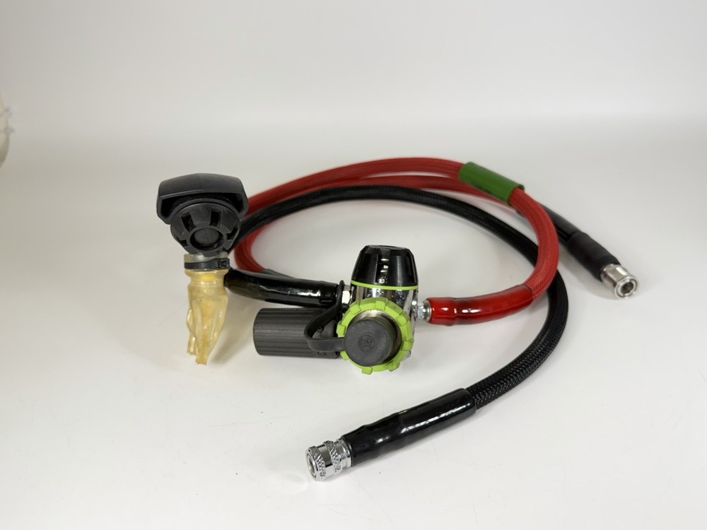 Poseidon Xstream Duration DIN Regulator 1st and 2nd Stage - Green Coded