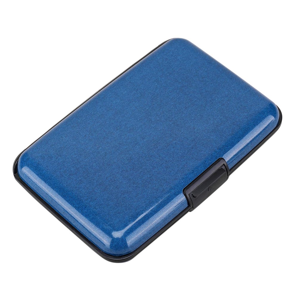 ELFISH RFID Blocking Credit Card Protector Aluminum ID Case Hard Dark blue