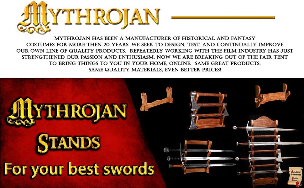 Katana Stand Sword Axe Display Wooden Holder Medieval 3 Tier Table Top Natural