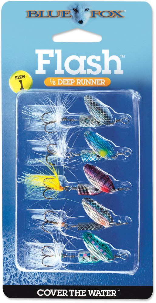 Blue Fox Flash Spinner Kit Flashy Deep Running Inline Spinner Trout Fishing Lure