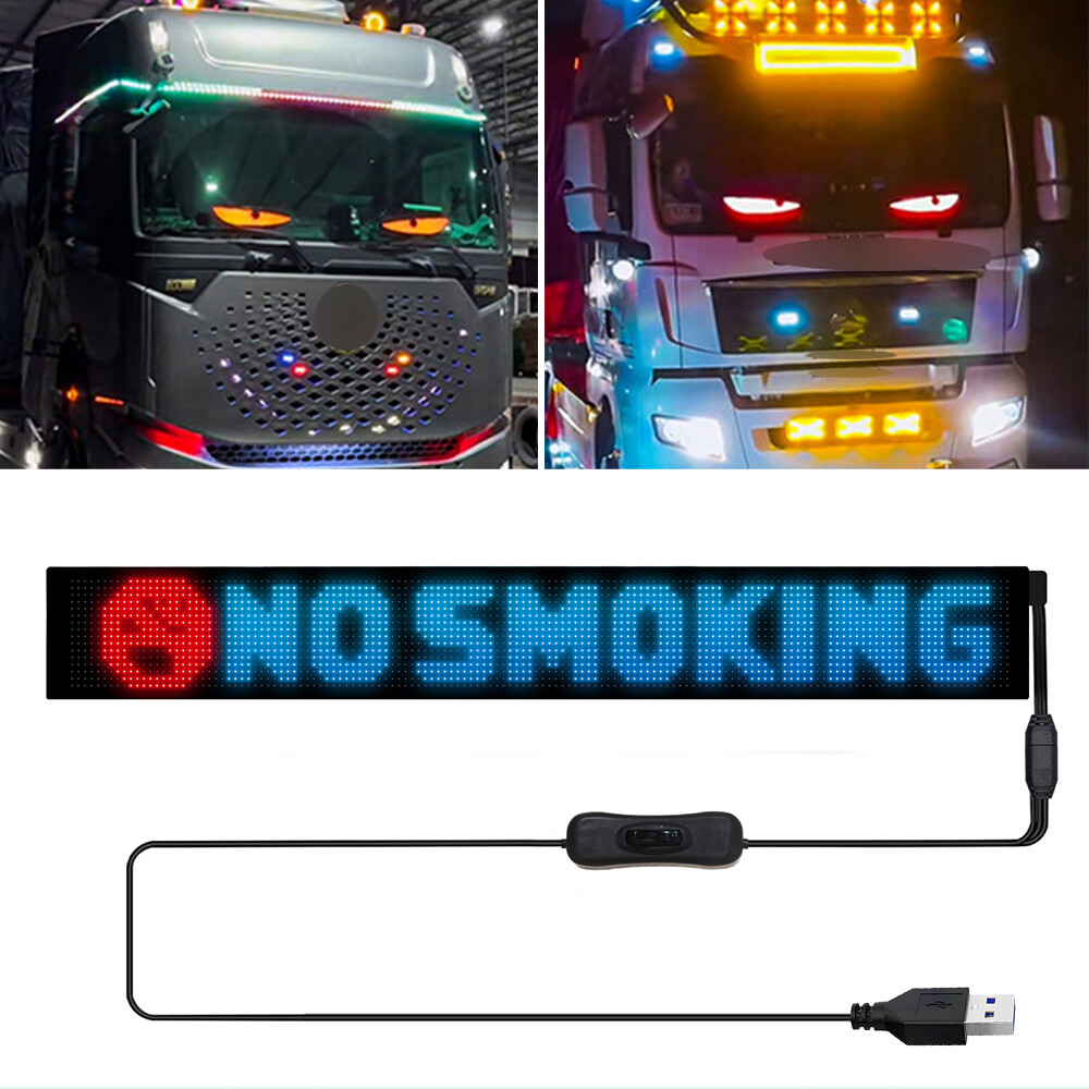 Devil Eyes Colorful Eye Lamp Soft Screen Flexible LED Screen For Trucks Windows
