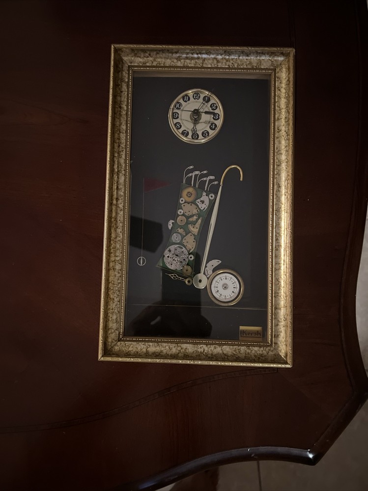 Horological Collage Golf Theme Clock By L kersh London