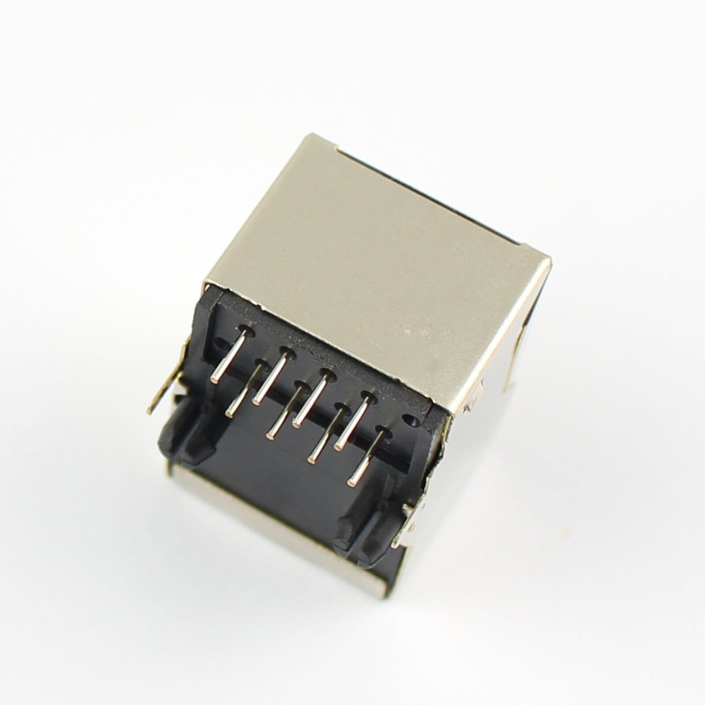 5Pcs Metal RJ45 8P8C 8 Pin Shielded PCB Mount Network Ethernet Socket Connector