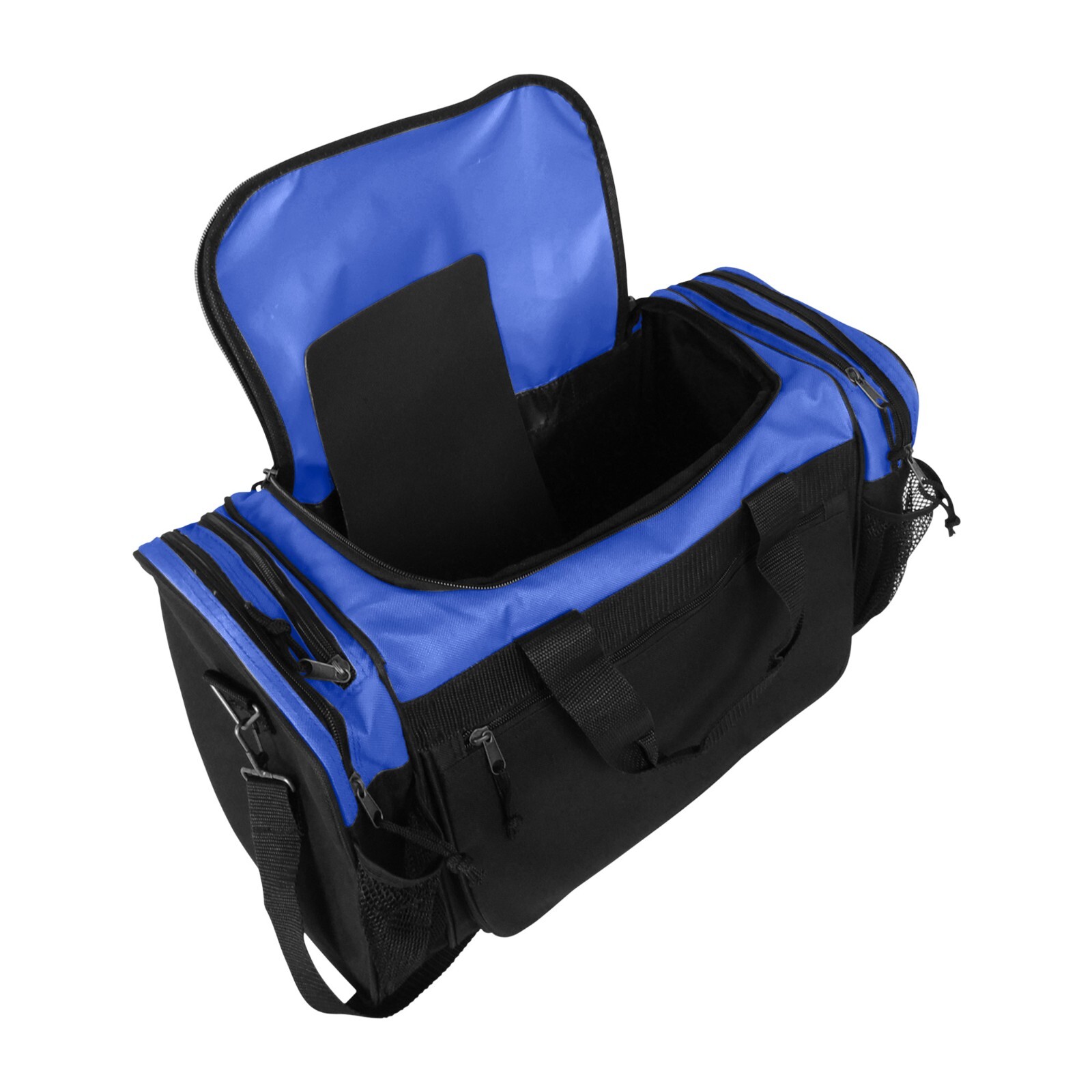 DALIX Brand New Duffle Bag Sports Duffel Bag in Black Gym Bag Royal Blue