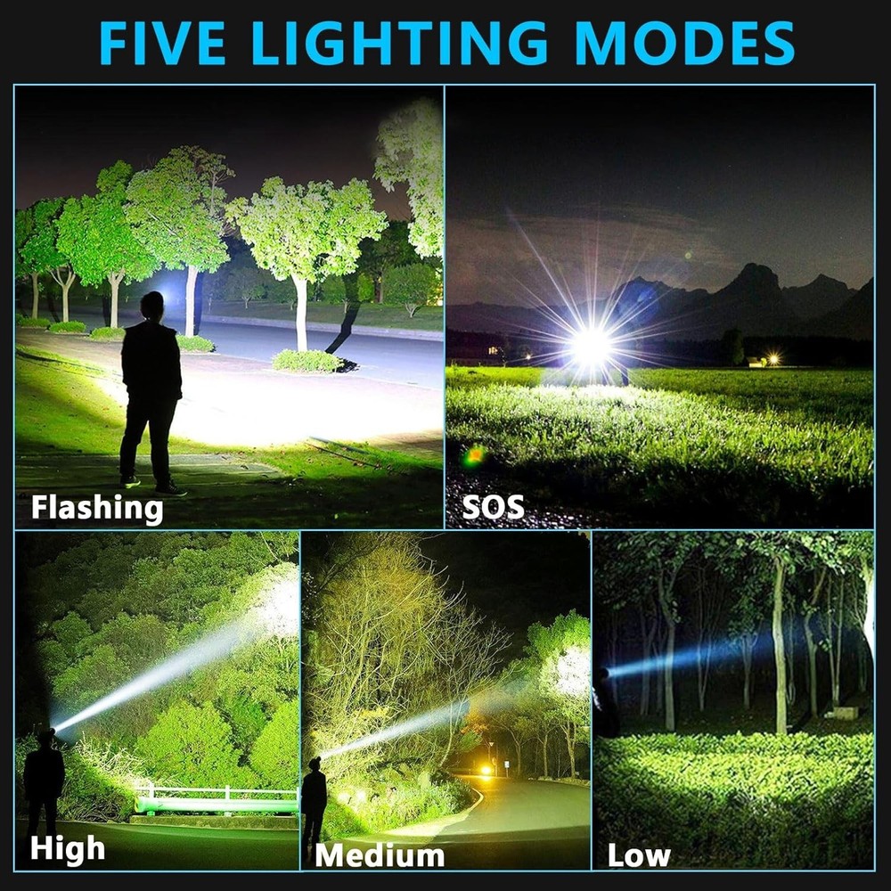Durable Outdoor Headlamp, 5 Light Modes