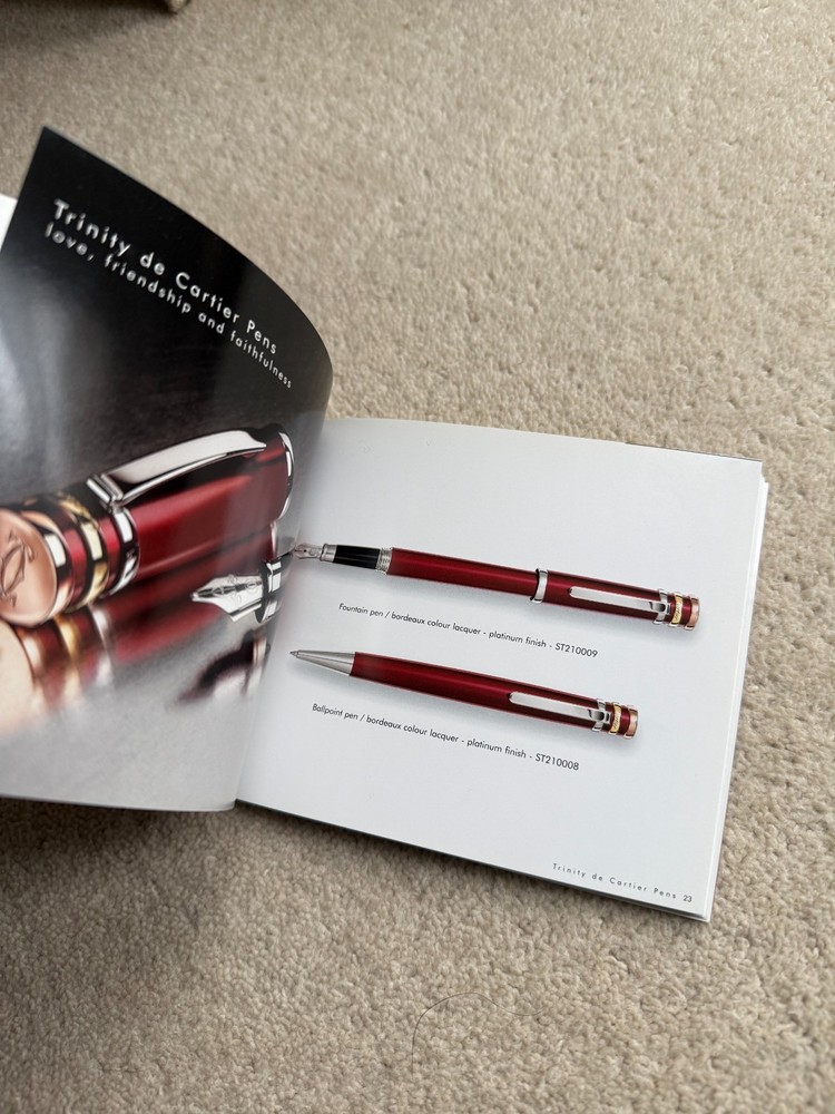 Cartier Exceptional Pens Booklet 2005 **NEW**