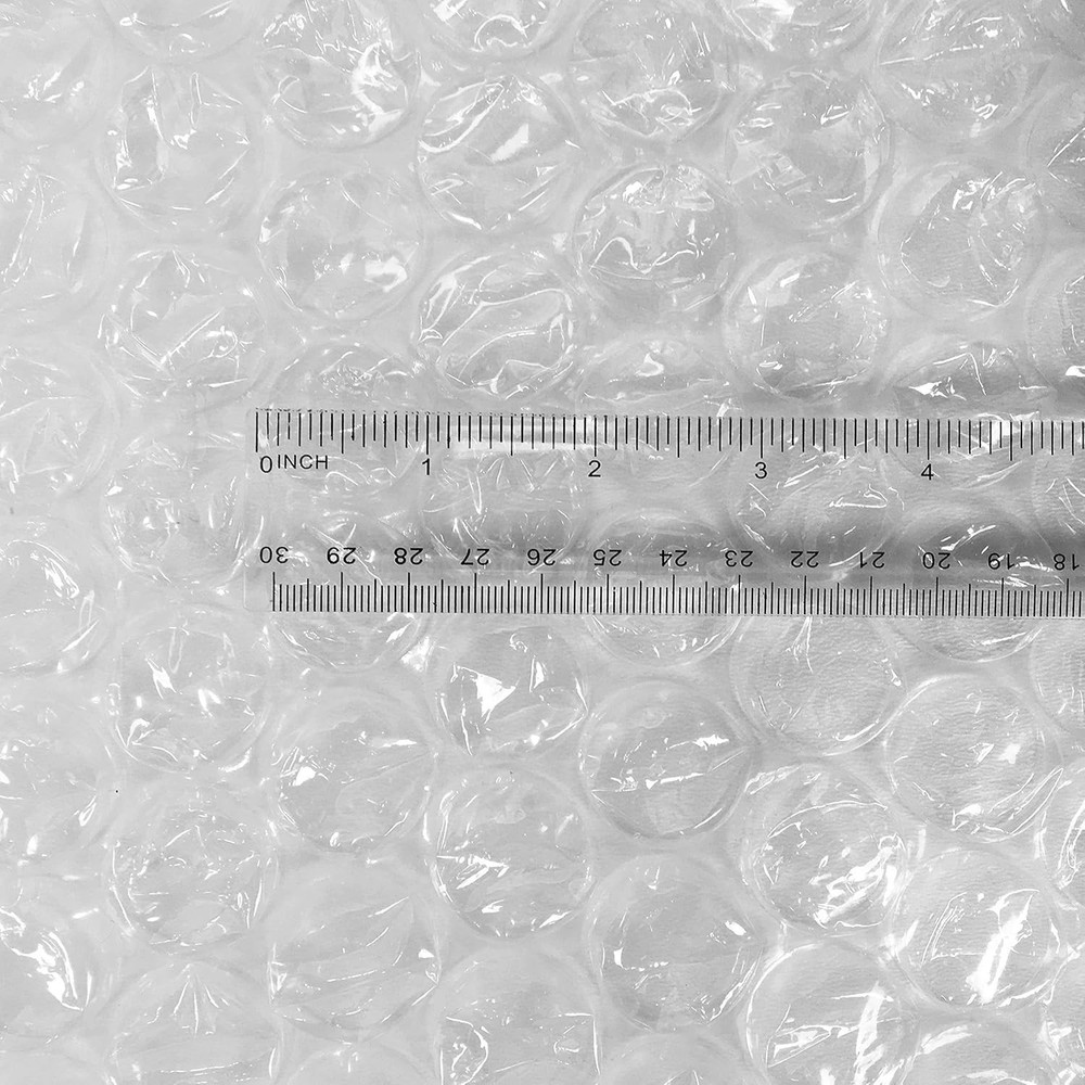 Perforated Bubble Cushioning Wrap - Medium 5/16", 24" x 100' Roll, Clear