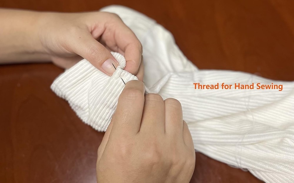 Everyday Sewing Essential: Quality 400 Yards Polyester Thread - 1 White, 1 Black