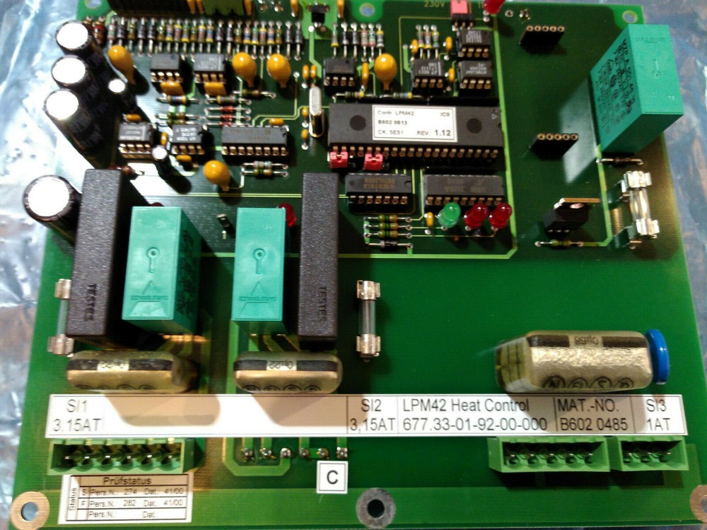 SICK MCS 100E CD HW PD TEMPERATURE (Heater) CONTROL Board LPM42