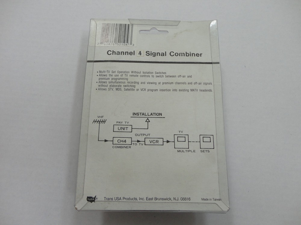 Signal Combiner, Channel 4 Insertion