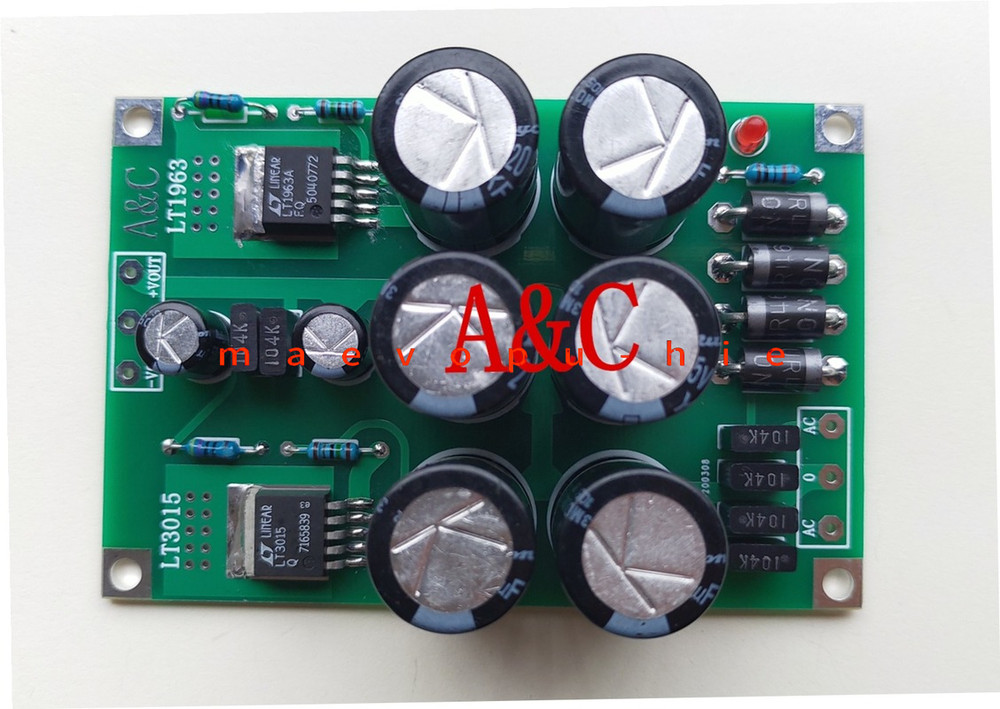 With Rectifier LT1963A/LT3015 Module Positive Negative Voltage DC-DC Precision