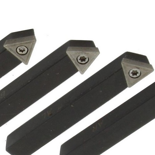 5 pc 1/4" Lathe Indexable Carbide Insert + 15pcs Turning Tooling Bit Holder Set